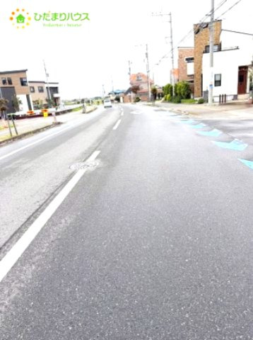 野田市山崎1123番　新築戸建　G号棟の前面道路含む現地写真|接道：北側約9.0ｍ公道