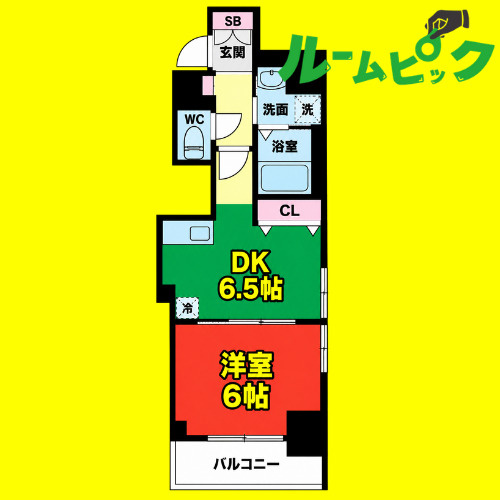 エステムプラザ名古屋駅前プライムタワー　名古屋市賃貸　仲介手数料無料の間取り