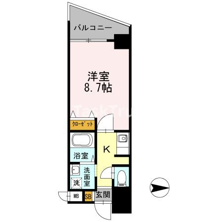 【間取り】 | カスタリア新梅田