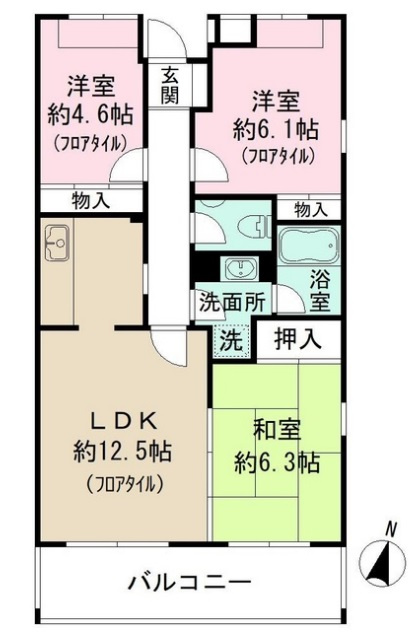 プラムハイツ澤田の間取り|間取り