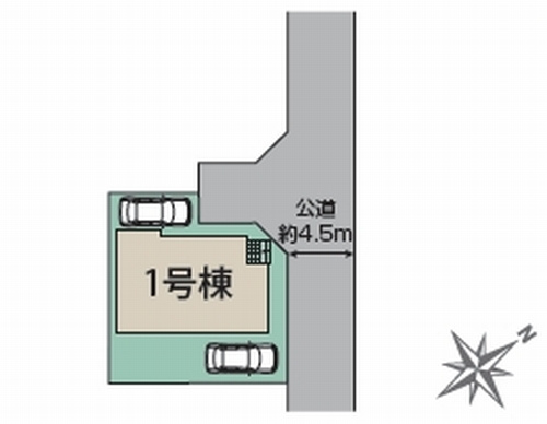 【仲介手数料０円】相模原市中央区田名　新築一戸建ての区画図|相模原市中央区田名　新築一戸建て