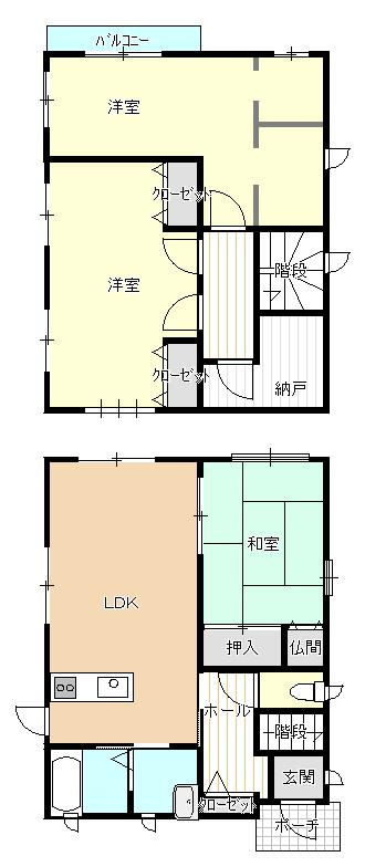 【No.7707】湖山町南3丁目/3LDK/オール電化の間取り|ライフスタイルに合わせて3LDKから4LDKへ変更可能です♪