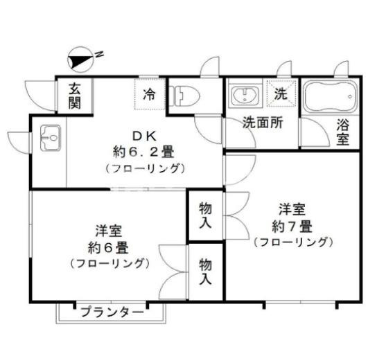 板橋区小茂根４丁目のアパートの間取り