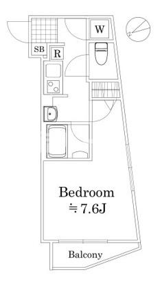 板橋区東新町１丁目の賃貸マンションの間取り