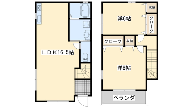 【間取り】 | クレバリーハウス上野町東A棟
