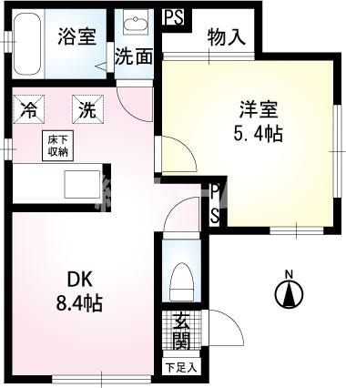 北区上十条１丁目のアパートの間取り