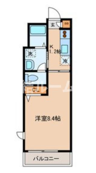 板橋区桜川３丁目の賃貸マンションの間取り