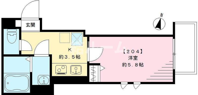 練馬区桜台１丁目のアパートの間取り