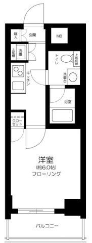 プレール・ドゥーク文京茗荷谷の間取り