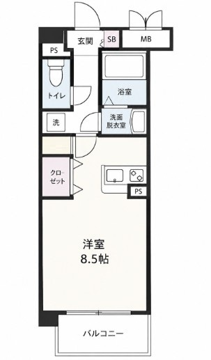 プレステージ橋本の間取り