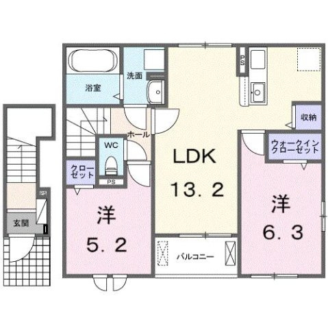 【間取り】 | レスポワール　Ｃ