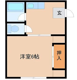 大手町ビルの間取り|１kの間取りです