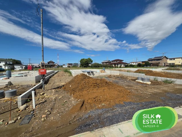 新築　太田市新田上江田町第2　2号棟　Cradle Gardenの外観|現地写真　2026年12月完成予定！同社完成済み物件のご内覧も可能です。お気軽にご連絡ください！