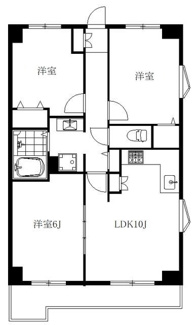【間取り】 | モンシャトー松戸 | 間取りです。