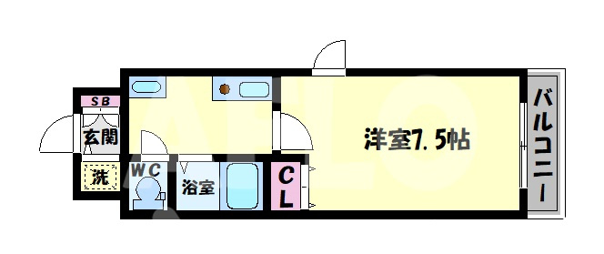 ルフォン今里の間取り|ルフォン今里　間取り
