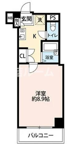 豊島区東池袋５丁目の賃貸マンションの間取り