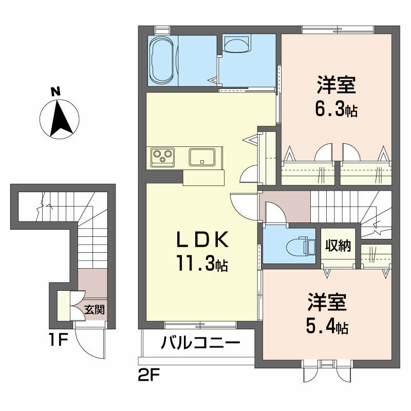 シャーメゾン ルフレの間取り