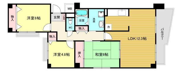 【間取り】 | ビューメゾン津高