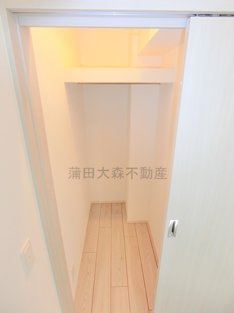 クレヴィアリグゼ蒲田西の収納|洋室3帖の大型収納　ウォークインクローゼット