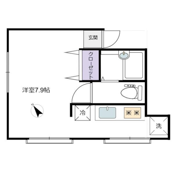 島崎工務店アパートの間取り