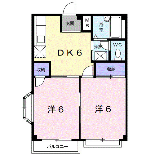 【間取り】 | ＲＩＶＥＲＨＩＬＬＹＵＡＳＡⅡ