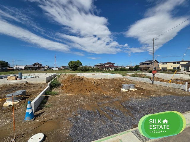 新築　太田市新田上江田町第2　3号棟　Cradle Gardenの外観|現地写真　2026年12月完成予定！同社完成済み物件のご内覧も可能です。お気軽にご連絡ください！