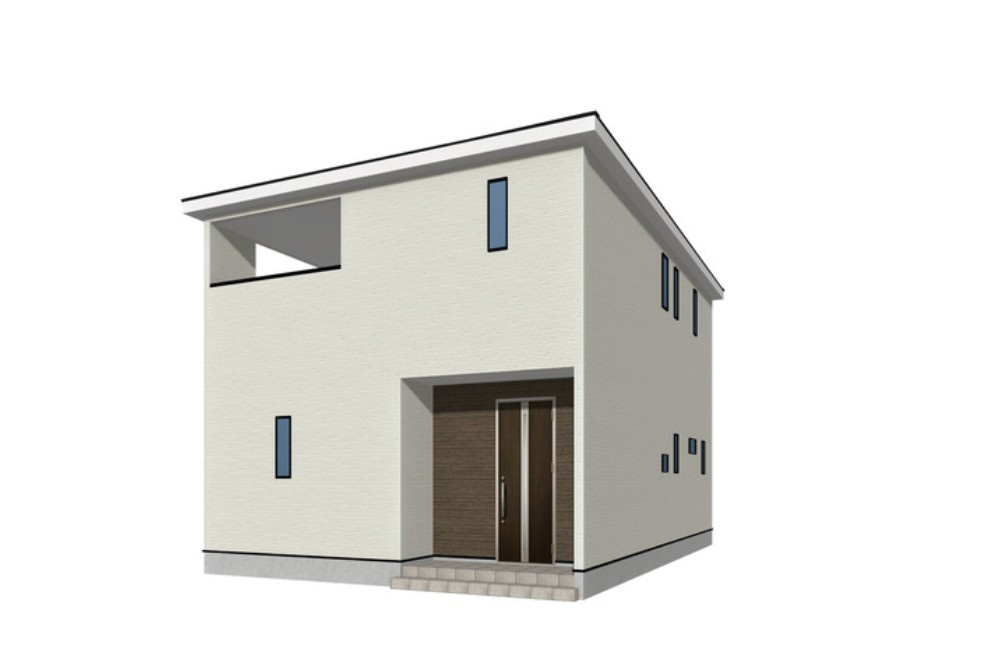 新築　太田市新田上江田町第2　3号棟　Cradle Gardenの外観パース|外観のイメージ図です。