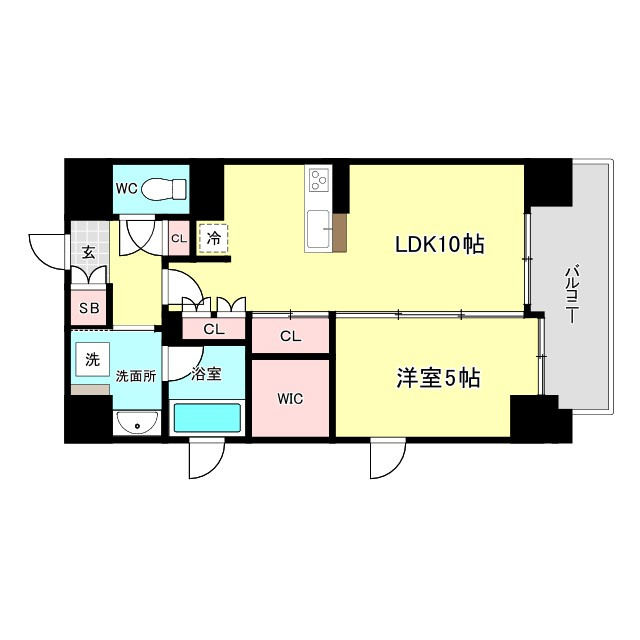 CALAMUS夕陽ケ丘の間取り