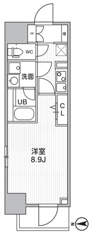 【間取り】 | THEパームス熊野前