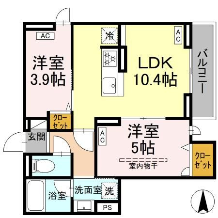 セレスティア上北沢の間取り