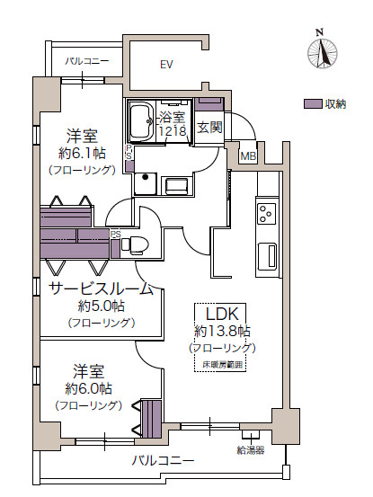 アーバンヴィレッジ西宮の間取り