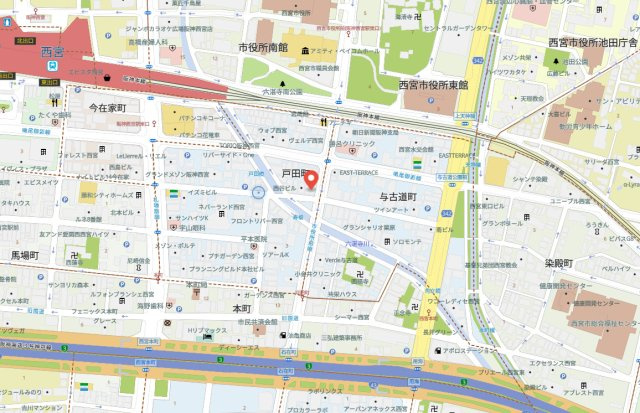 アーバンヴィレッジ西宮の地図