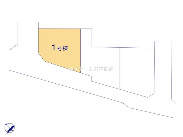 【区画図】 | 豊田市若林東町宮間74-3『仲介料無料』新築戸建て | 1号棟