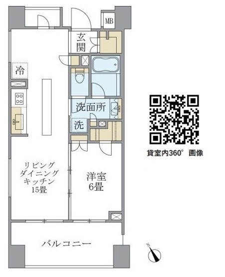【間取り】 | アパートメンツ三田