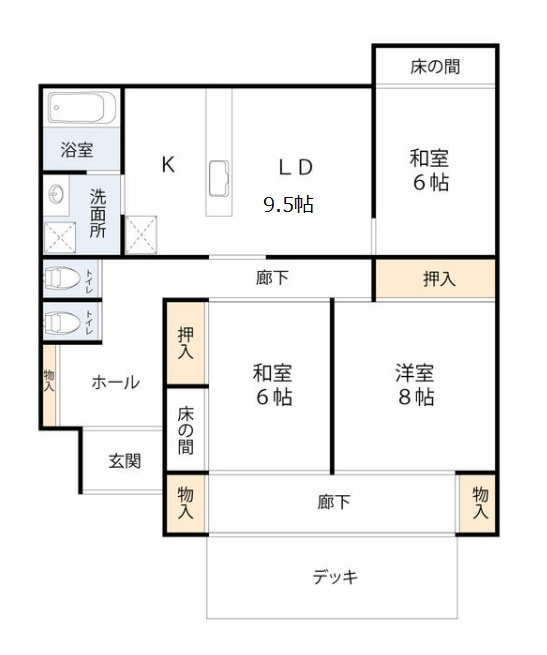 東金市一之袋　平屋中古戸建の間取り|図面と現況に相違がある場合、現況を優先致します。