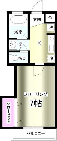 船橋市習志野台８丁目の賃貸マンションの間取り