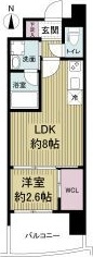 セレニテ神戸元町プリエの間取り