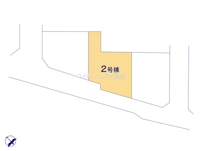 【区画図】 | 豊田市若林東町宮間74-3『仲介料無料』新築戸建て | 2号棟
