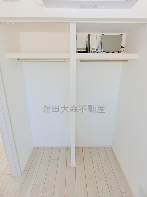クレヴィアリグゼ蒲田西の収納|洋室4.5帖の大型収納　クローゼット！