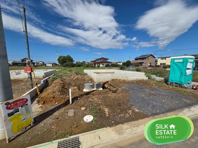 新築　太田市新田上江田町第2　4号棟　Cradle Gardenの外観|現地写真　2026年12月完成予定！同社完成済み物件のご内覧も可能です。お気軽にご連絡ください！