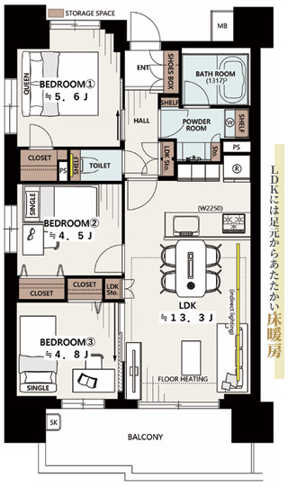 アデニウム浅草の間取り