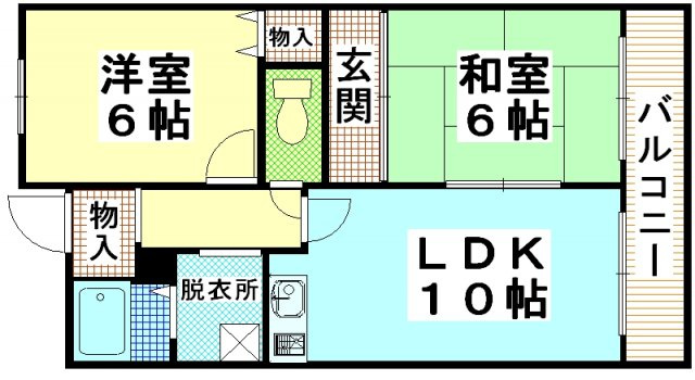 パルコート浅井の間取り