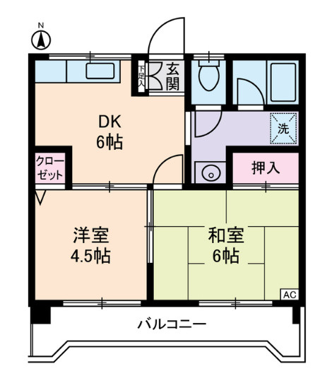 ルミエール本宿参番館の間取り