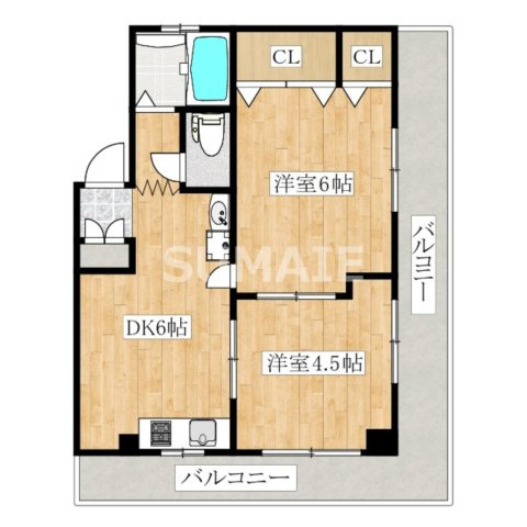 コーポ塚田の間取り|間取りです☆