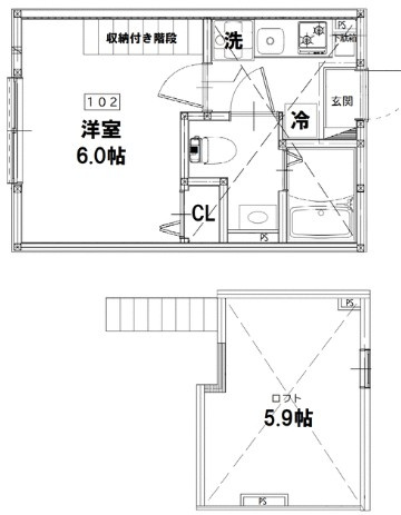 ＬＵＸ栗谷の間取り