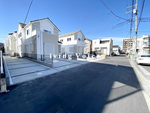 【仲介手数料０円】厚木市妻田日田3丁目5期　新築一戸建て　D号棟　全8棟の前面道路含む現地写真|厚木市妻田日田3丁目5期　新築一戸建て　D号棟　全8棟