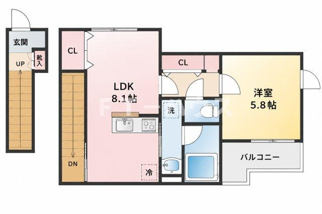 クラージュの間取り
