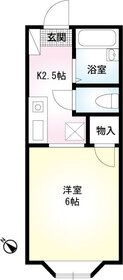 クローバーハイツ弁天の間取り