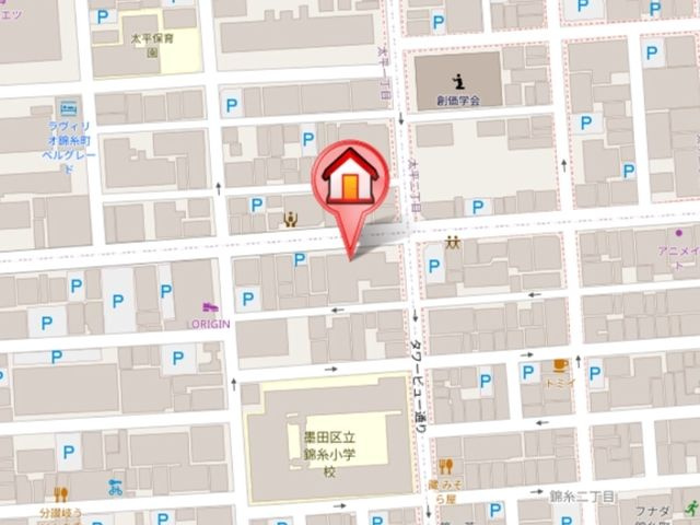 ティックハウスの地図