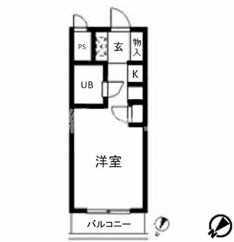 板橋区四葉１丁目の賃貸マンションの間取り
